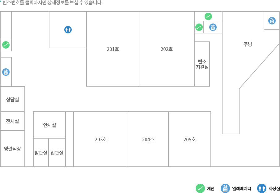 * 빈소번호를 클릭하시면 상세정보를 보실 수 있습니다.