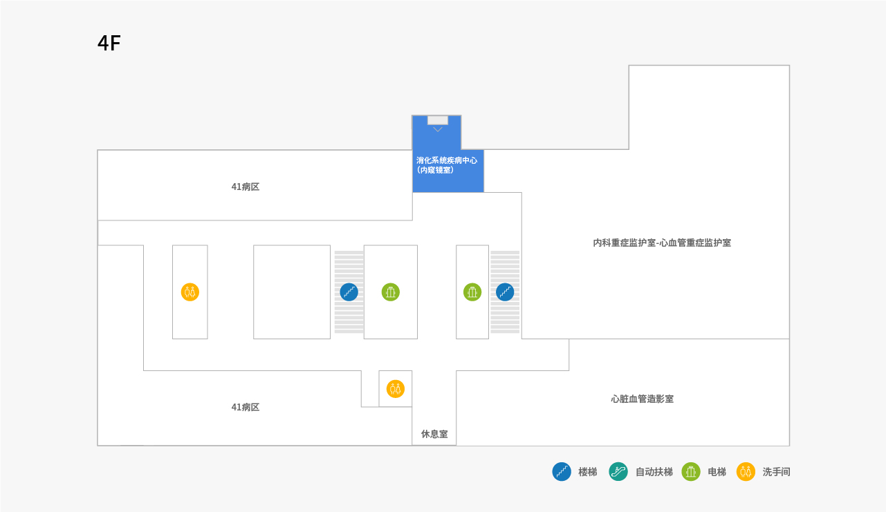 消化系统疾病中心（内窥镜室) 위치이미지