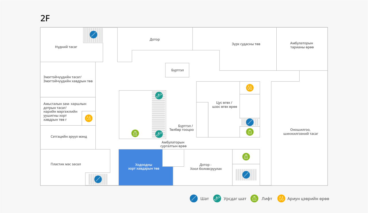 Ходоодны хорт хавдрын төв  위치이미지