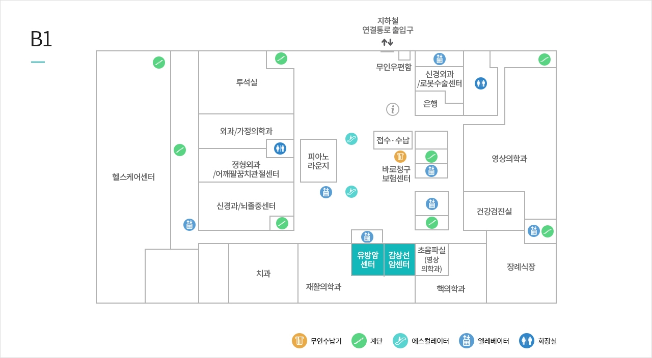 유방암센터 위치이미지